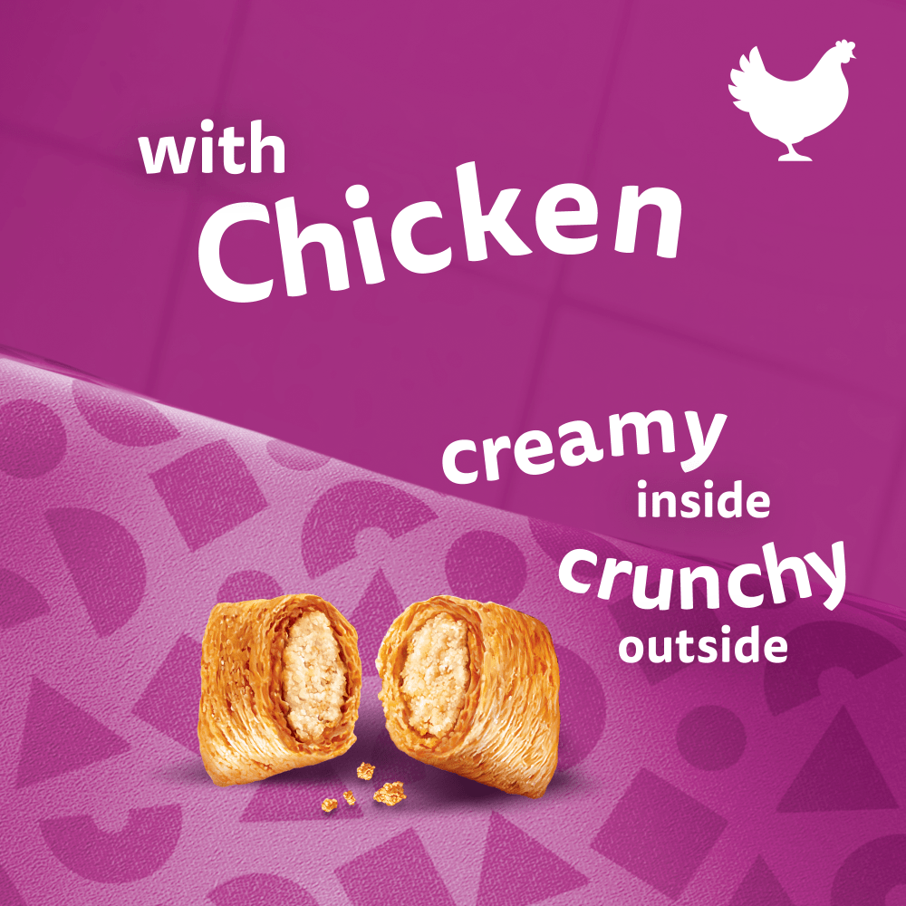 WHISKAS® Groom & Care Adult Cat Treats with Chicken 45g - 2