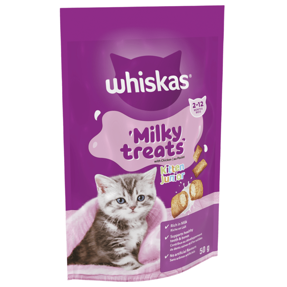WHISKAS® MILKY TREATS™, 2-12 Month Kitten Treats 50g - 1