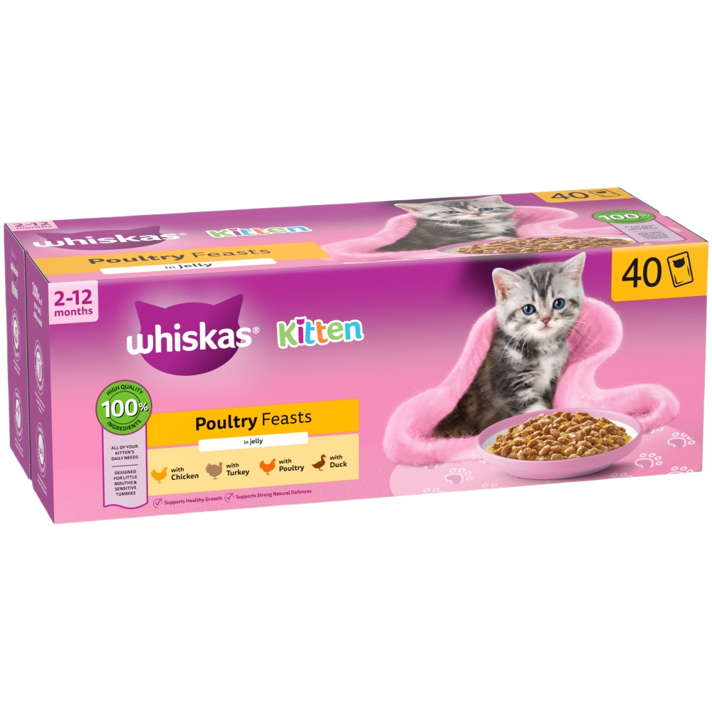 POULTRY FEASTS Kitten 2-12 Months in Jelly Wet Cat Food Pouches