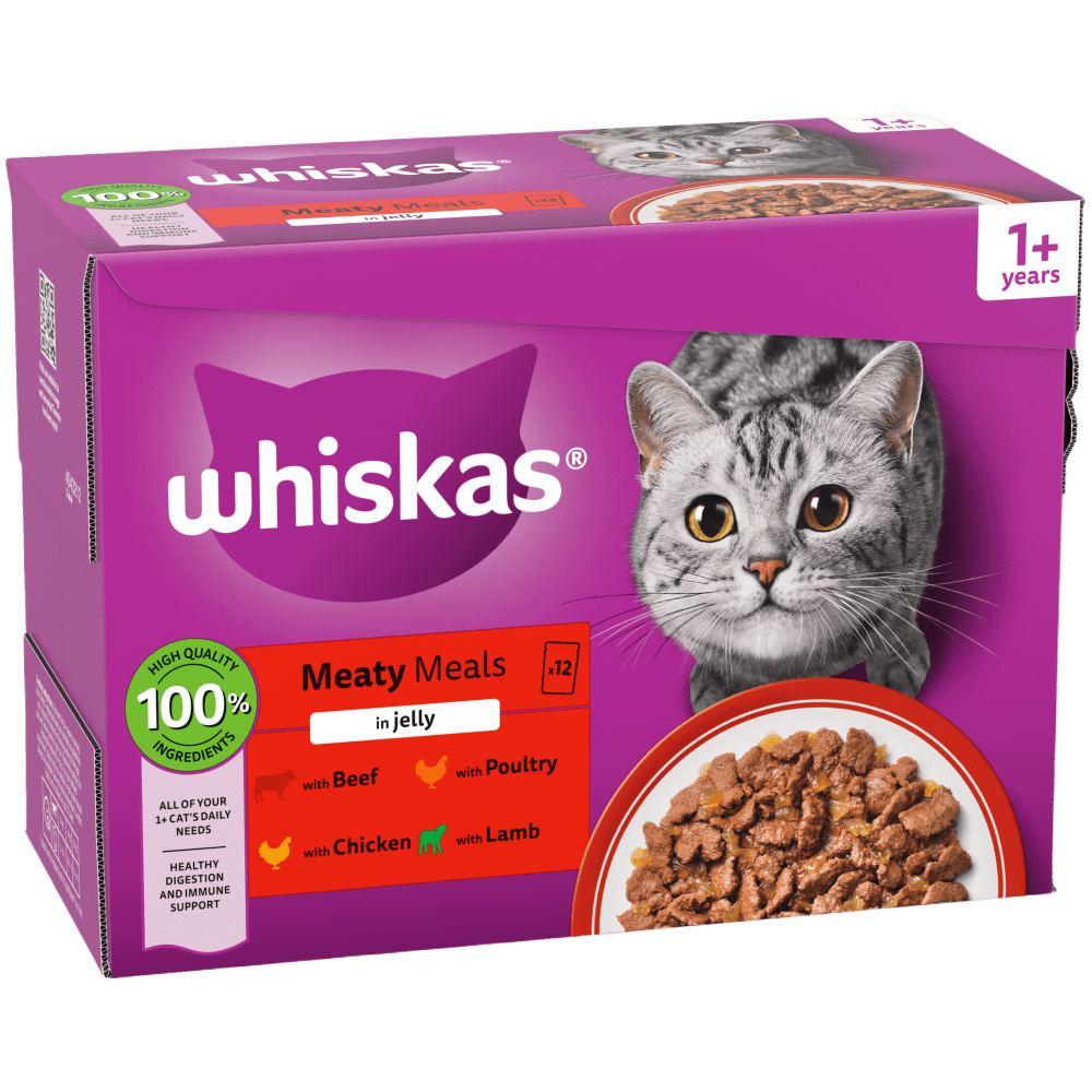 MEATY MEALS in Jelly 1+ Adult Wet Cat Food Pouches