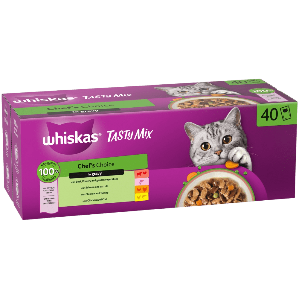 CHEF'S CHOICE in Gravy 1+ Adult Wet Cat Food Pouches