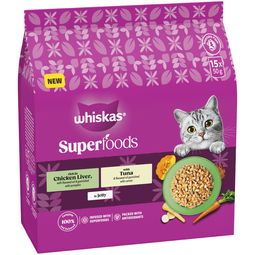 SUPERFOODS in Jelly 1+ Adult Wet Cat Food Pouches