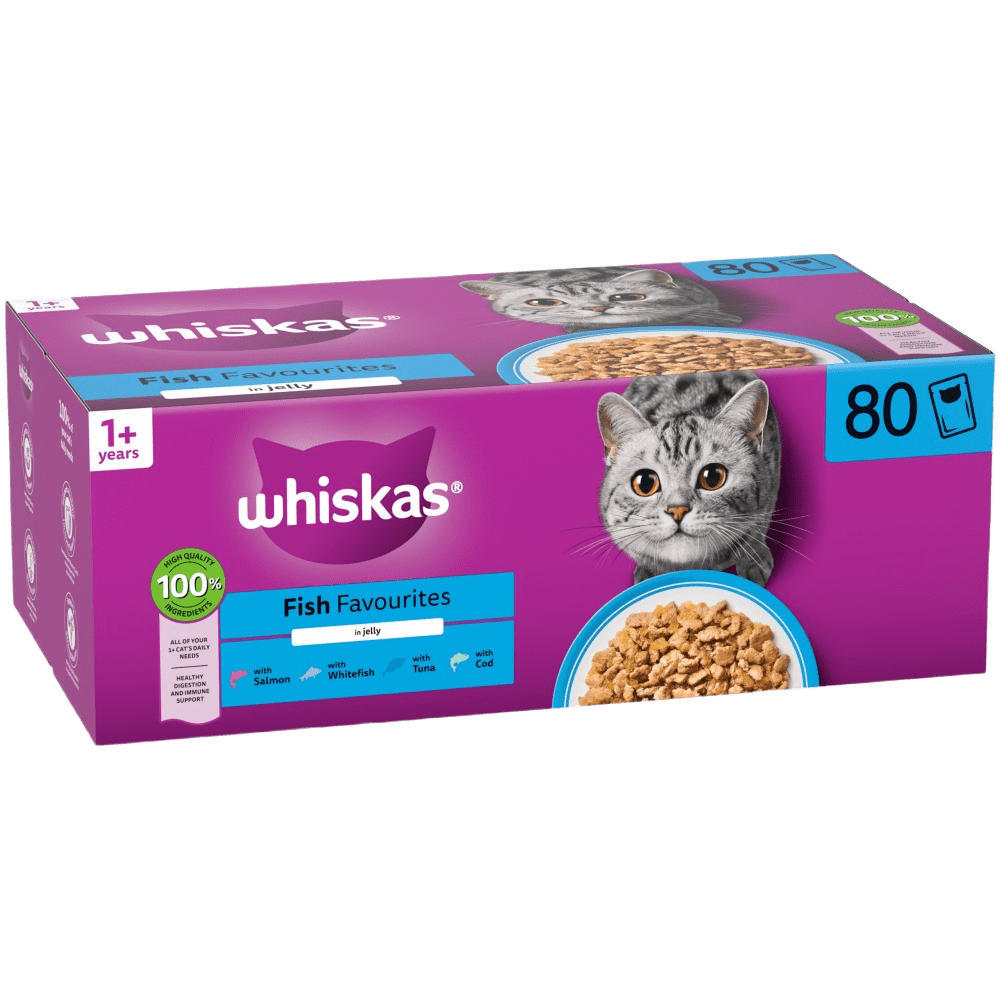 FISH FAVOURITES in Jelly 1+ Adult Wet Cat Food Pouches