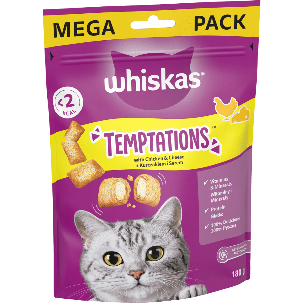 TEMPTATIONS™ with Chicken & Cheese Adult Cat Treats