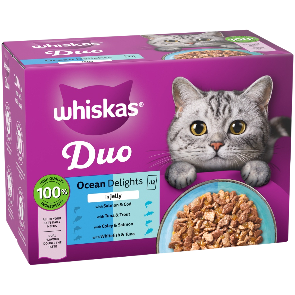 DUO Ocean Delights in Jelly 1+ Adult Wet Cat Food Pouches